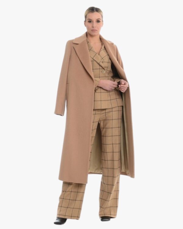 COAT WITH VIRGIN WOOL BELT GIUDITTA - Image 2