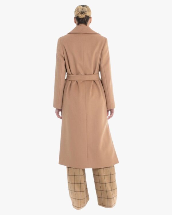 COAT WITH VIRGIN WOOL BELT GIUDITTA - Image 4