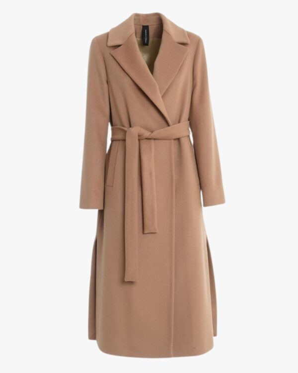 COAT WITH VIRGIN WOOL BELT GIUDITTA - Image 6