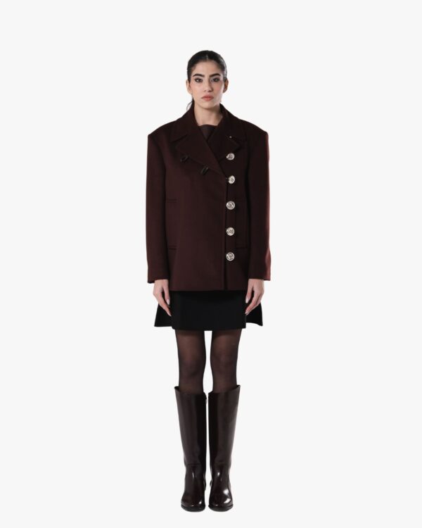 giaccone in lana e cashmere solaria - manuela conti