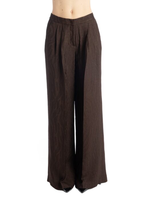 CLELIA WIDE-LEG TROUSERS JACQUARD