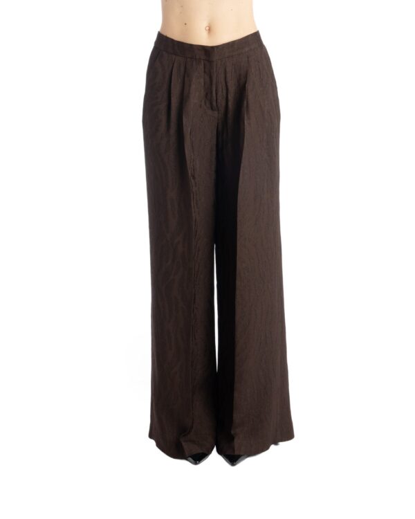 pantalone a gamba ampia clelia jacquard