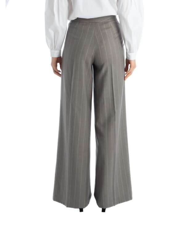 PINSTRIPED WIDE-LEG WOOL TROUSERS CLELIA - Image 3