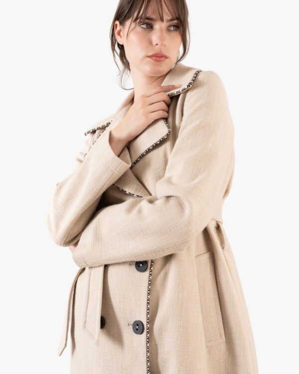 COTTON TRENCH COAT ISLAND - Image 4