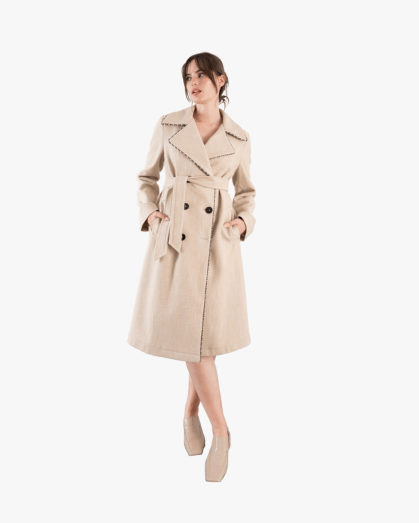 COTTON TRENCH COAT ISLAND - Image 2