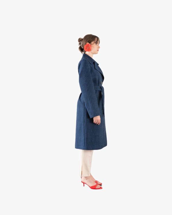 TRENCH IN COTONE JEANS - immagine 3