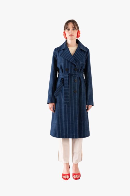 COTTON TRENCH COAT JEANS