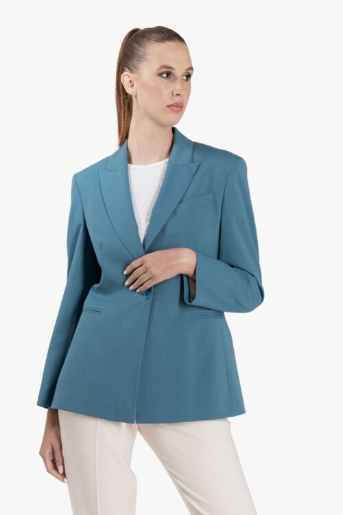 MARINE SINGLE-BREASTED WOOL JACKET