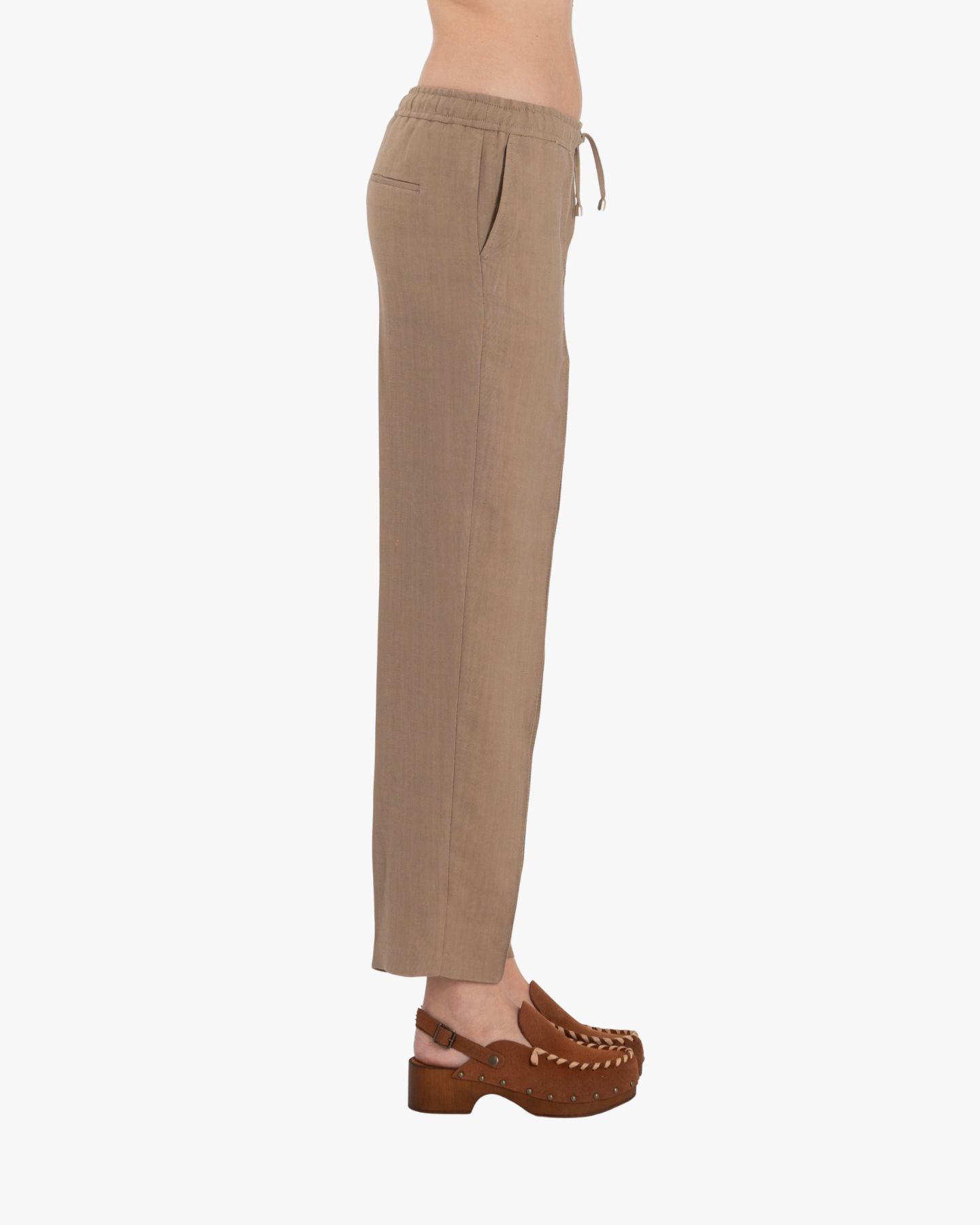 PANTALONE JOGGER CHINO IN LINO - immagine 2